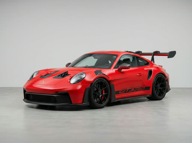 Red track coupe — a car you can pick for your Unforgettable car trend video