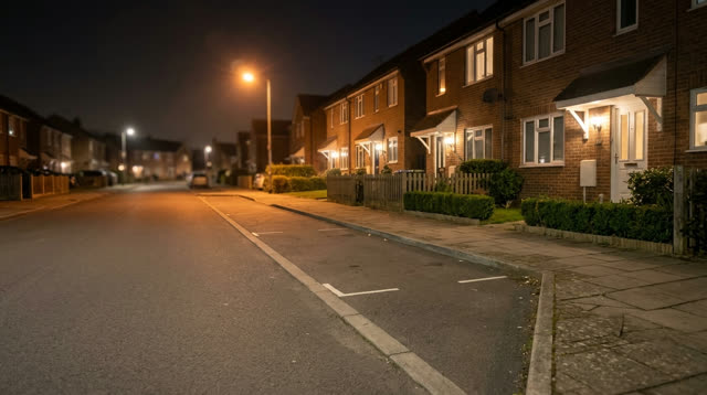 City street at night — a scene for your car reveal video